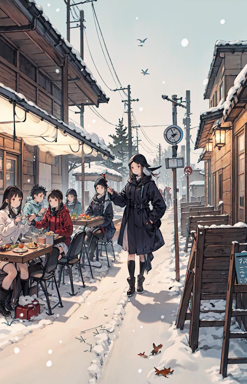 189664-3743639899-best quality, detailed background, girl,sea, cafeteria, bird, snow, winter,.png